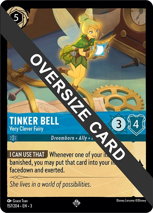 Image for Tinker Bell - Very Clever Fairy (Oversized) (157/204) - Disney Lorcana