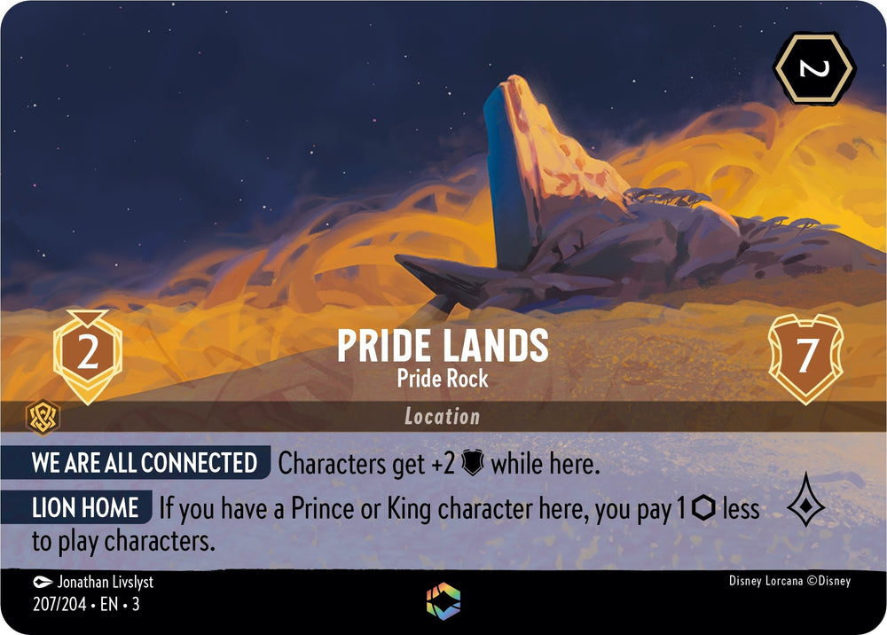 Image for Pride Lands - Pride Rock (Enchanted) (207/204) - Disney Lorcana