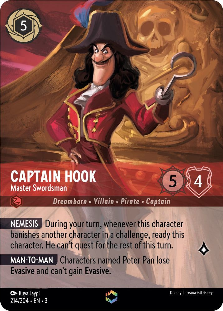 Image for Captain Hook - Master Swordsman (Enchanted) (214/204) [Into the Inklands]