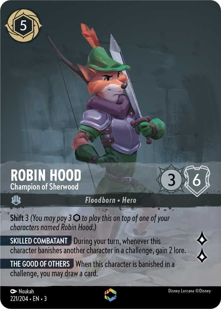 Image for Robin Hood - Champion of Sherwood (Enchanted) (221/204) - Disney Lorcana