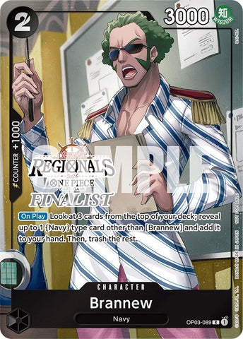 Brannew (Offline Regional 2024) [Finalist] (OP03-089) (One Piece Promotion Cards)