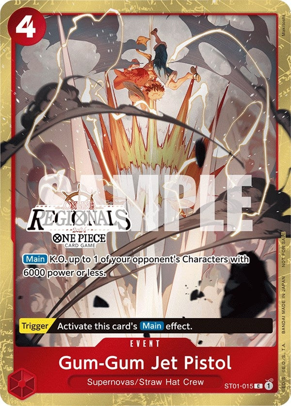 Gum-Gum Jet Pistol (Online Regional 2024) [Participant] (ST01-015) (One Piece Promotion Cards)