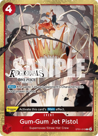 Gum-Gum Jet Pistol (Offline Regional 2024) [Participant] (ST01-015) (One Piece Promotion Cards)