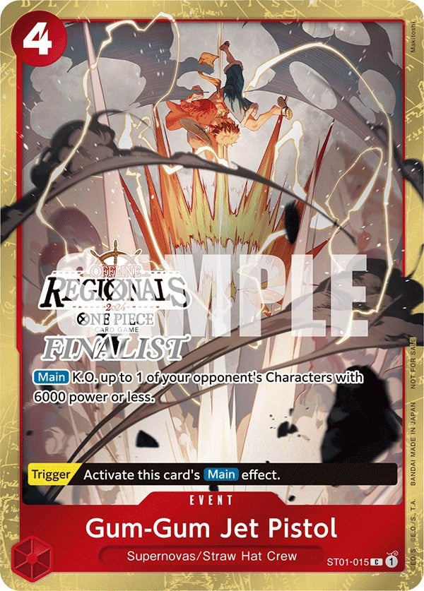 Gum-Gum Jet Pistol (Offline Regional 2024) [Finalist] (ST01-015) (One Piece Promotion Cards)