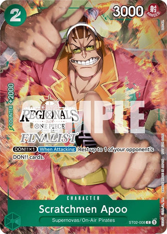 Image for Scratchmen Apoo (Online Regional 2024) [Finalist] (ST02-008) - One Piece Card Game