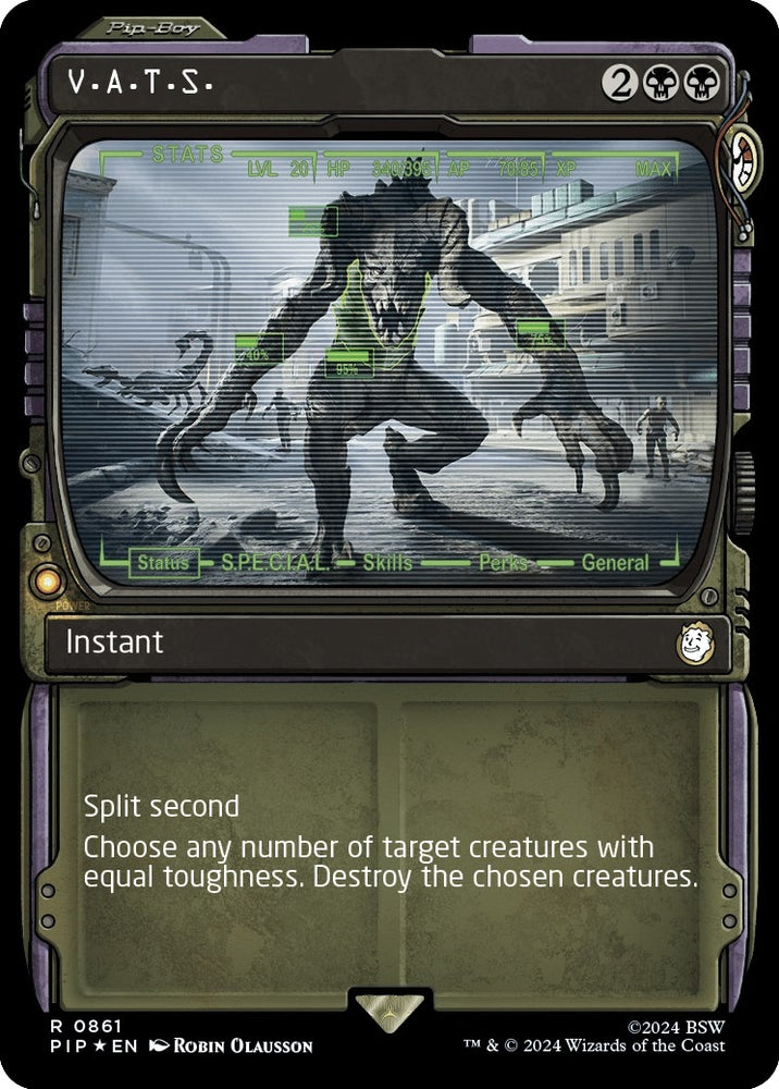 Image for V.A.T.S. (Showcase) (Surge Foil) (861) [Universes Beyond: Fallout]