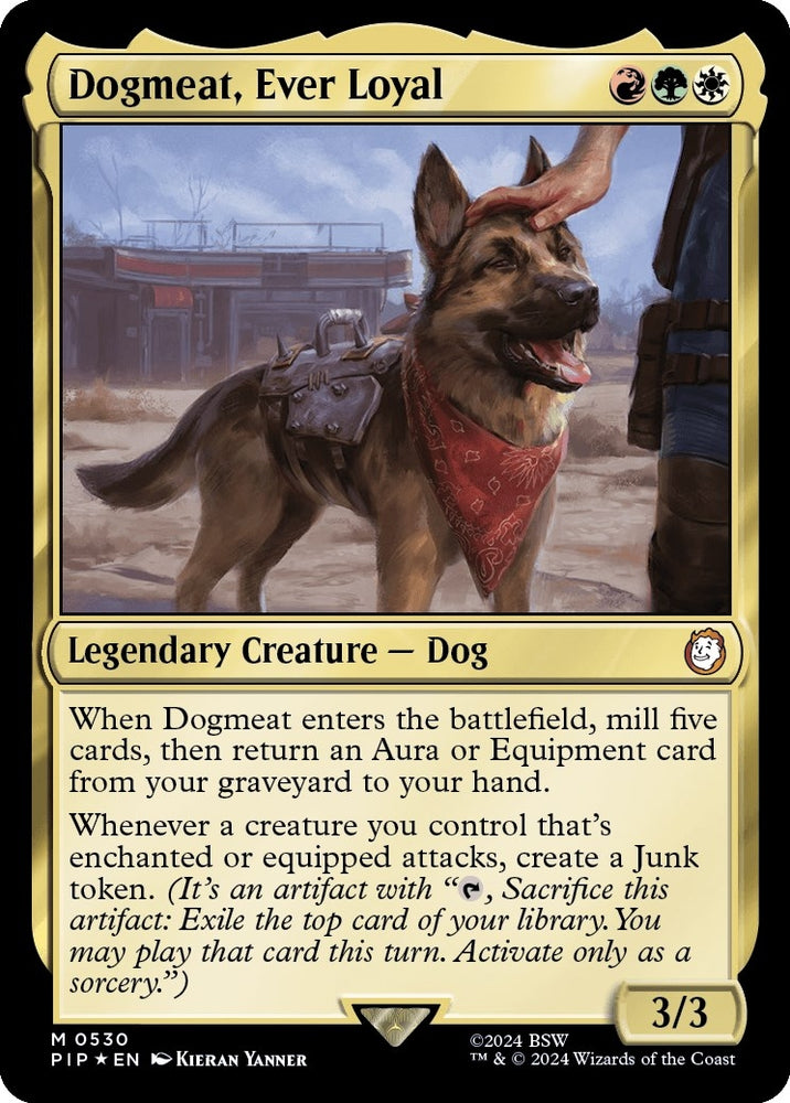 Image for Dogmeat, Ever Loyal (Surge Foil) (530) [Universes Beyond: Fallout]