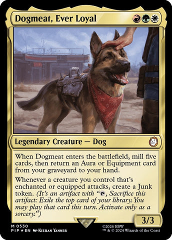 Image for Dogmeat, Ever Loyal (Surge Foil) (530) [Universes Beyond: Fallout]