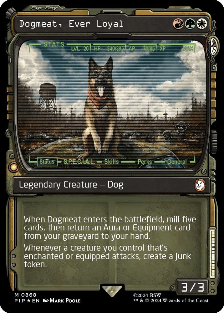 Image for Dogmeat, Ever Loyal (Showcase) (Surge Foil) (868) [Universes Beyond: Fallout]