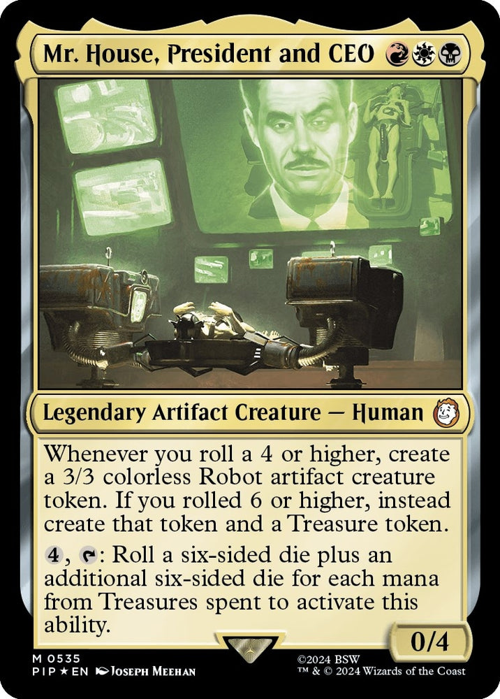 Image for Mr. House, President and CEO (Surge Foil) (535) [Universes Beyond: Fallout]