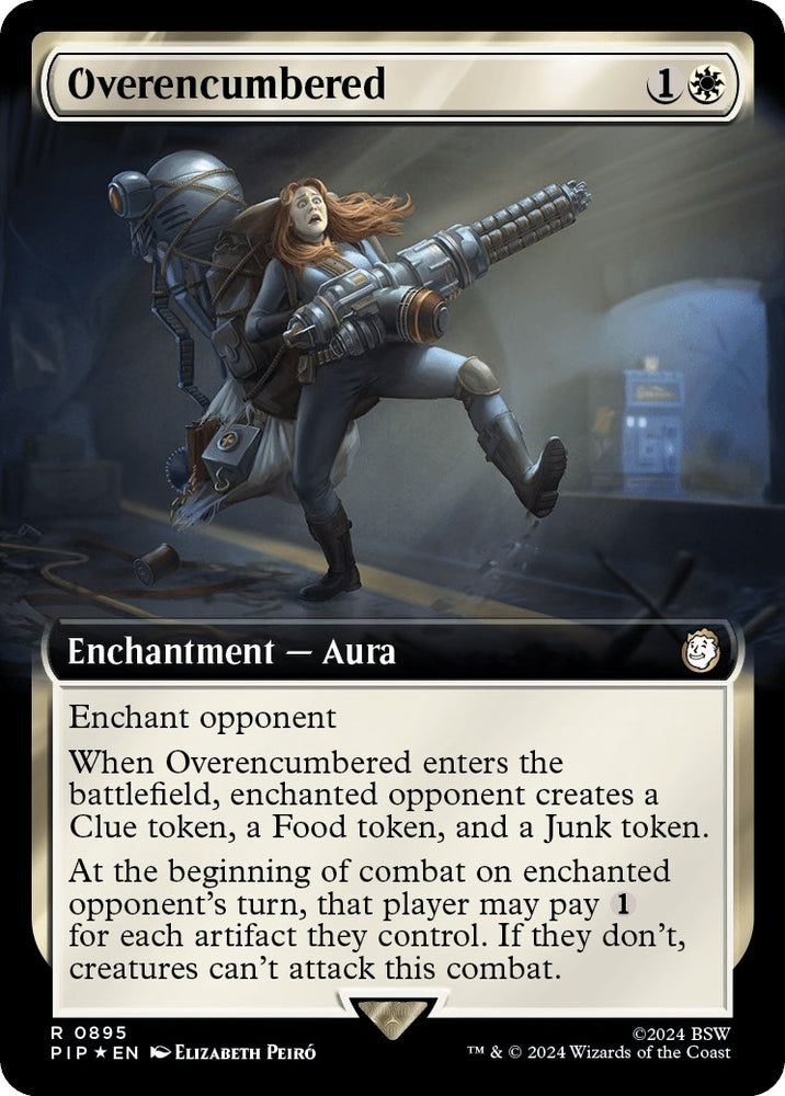 Image for Overencumbered (Extended Art) (Surge Foil) (895) [Universes Beyond: Fallout]