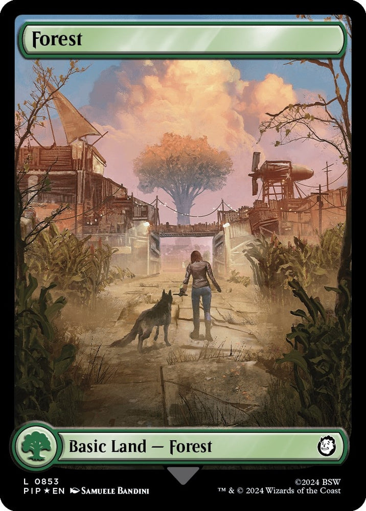 Image for Forest (0853) (Surge Foil) (853) [Universes Beyond: Fallout]