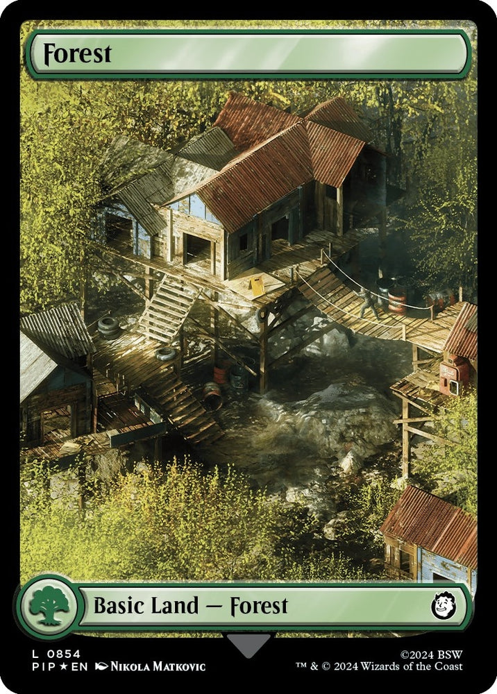 Image for Forest (0854) (Surge Foil) (854) [Universes Beyond: Fallout]