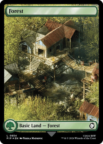 Image for Forest (0854) (Surge Foil) (854) [Universes Beyond: Fallout]