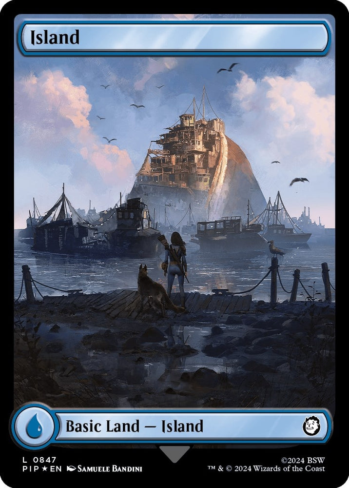 Image for Island (0847) (Surge Foil) (847) [Universes Beyond: Fallout]