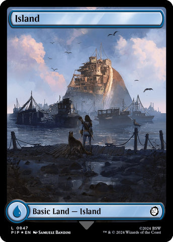 Image for Island (0847) (Surge Foil) (847) [Universes Beyond: Fallout]