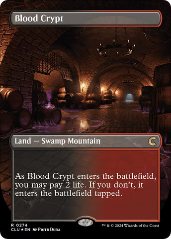 Image for Blood Crypt (Borderless) (274) [Ravnica: Clue Edition]
