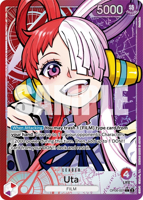 Image for Uta (Alternate Art) (OP06-001) (OP06) - One Piece Card Game
