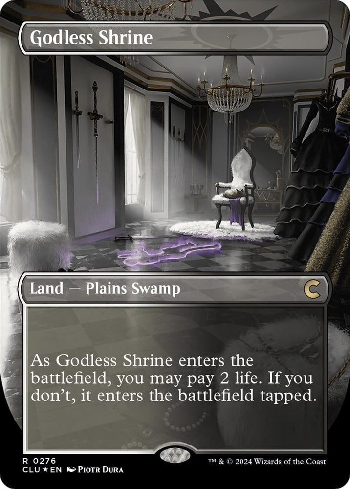 Image for Godless Shrine (Borderless) (276) [Ravnica: Clue Edition]