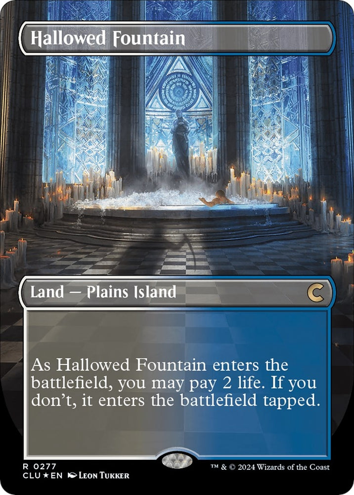 Image for Hallowed Fountain (Borderless) (277) [Ravnica: Clue Edition]