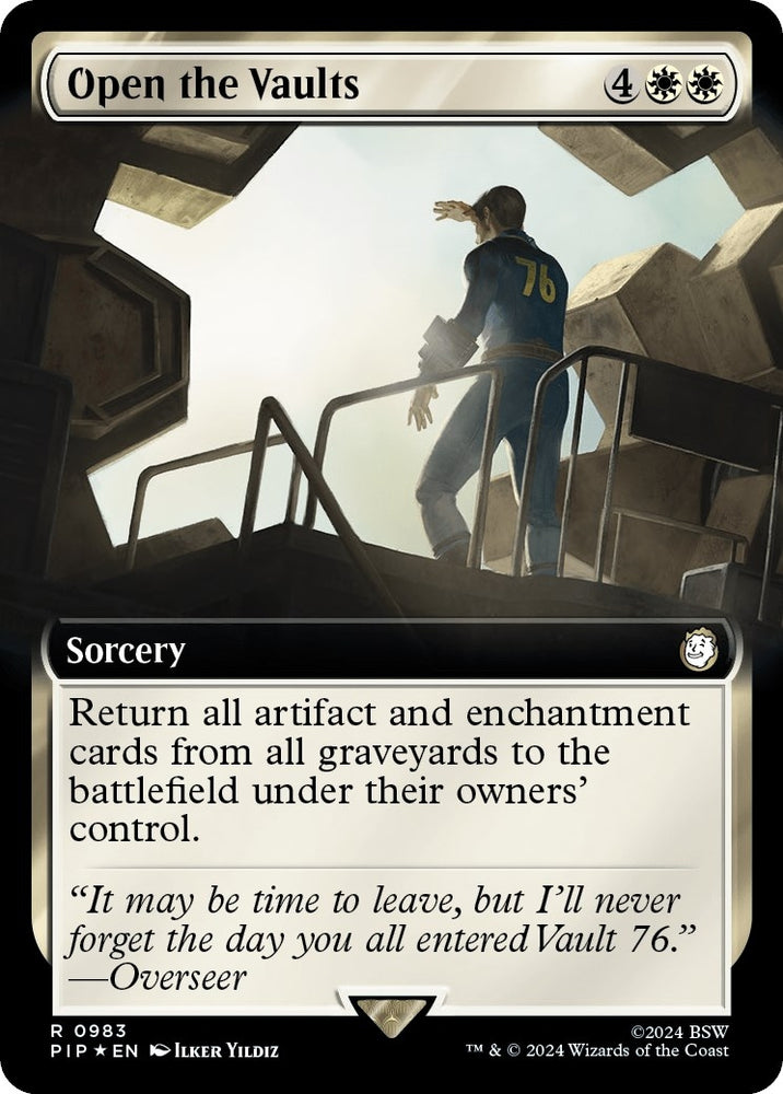 Image for Open the Vaults (Extended Art) (Surge Foil) (983) [Universes Beyond: Fallout]