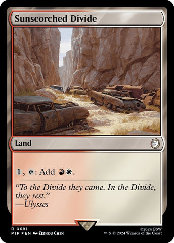 Image for Sunscorched Divide (Surge Foil) (681) [Universes Beyond: Fallout]