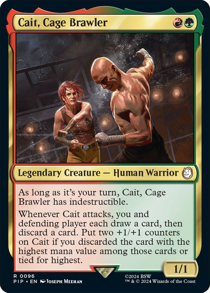 Image for Cait, Cage Brawler (96) [Universes Beyond: Fallout]