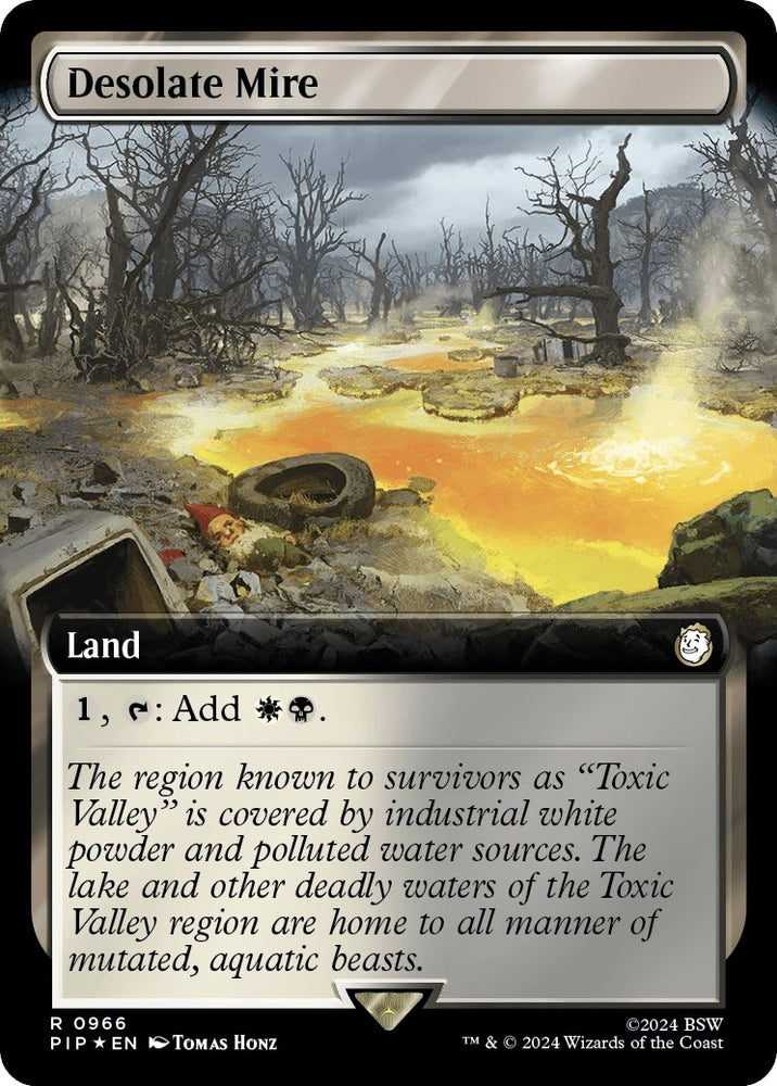 Image for Desolate Mire (Extended Art) (Surge Foil) (966) [Universes Beyond: Fallout]