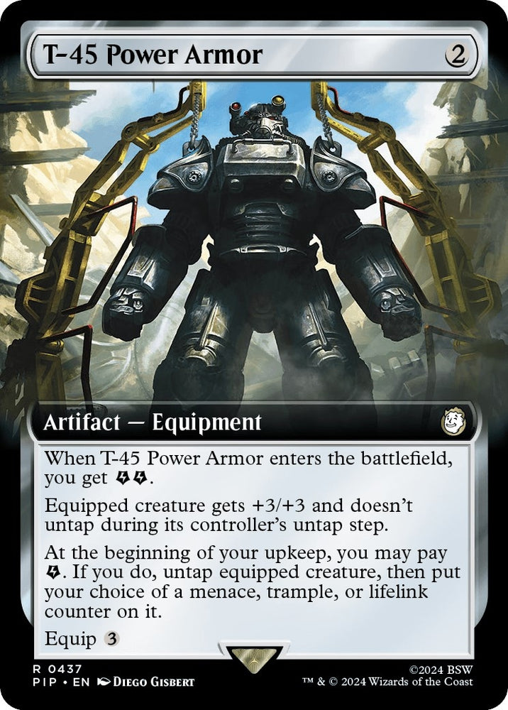 Image for T-45 Power Armor (Extended Art) (437) [Universes Beyond: Fallout]