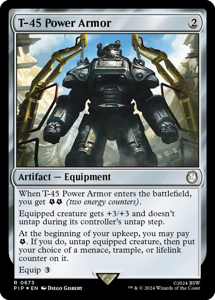 Image for T-45 Power Armor (Surge Foil) (673) [Universes Beyond: Fallout]