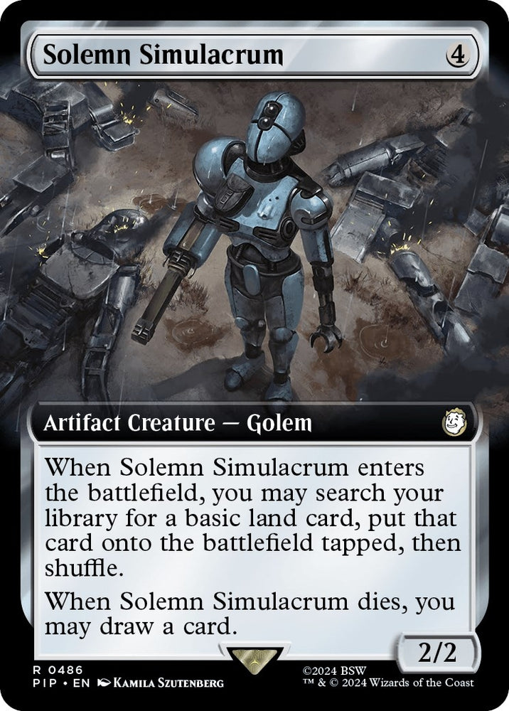 Image for Solemn Simulacrum (Extended Art) (486) [Universes Beyond: Fallout]