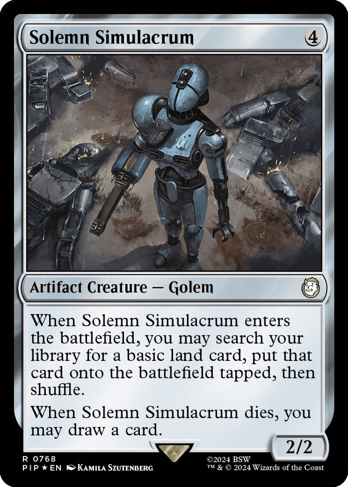 Image for Solemn Simulacrum (Surge Foil) (768) [Universes Beyond: Fallout]