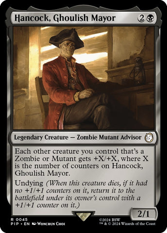 Image for Hancock, Ghoulish Mayor (45) [Universes Beyond: Fallout]
