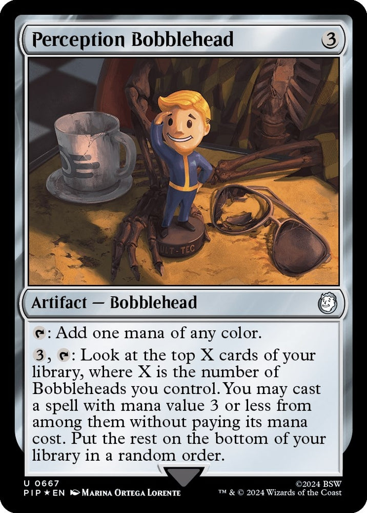 Image for Perception Bobblehead (Surge Foil) (667) [Universes Beyond: Fallout]