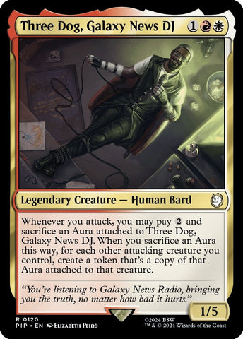 Image for Three Dog, Galaxy News DJ (120) [Universes Beyond: Fallout]