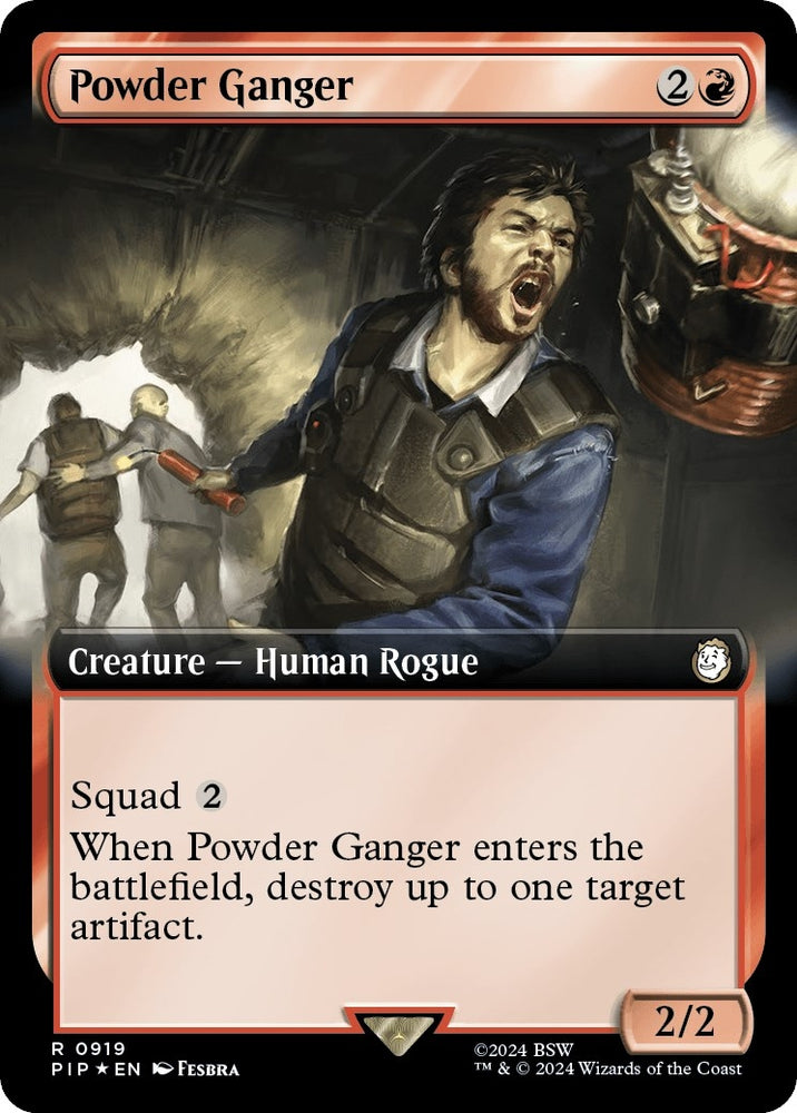 Image for Powder Ganger (Extended Art) (Surge Foil) (919) [Universes Beyond: Fallout]