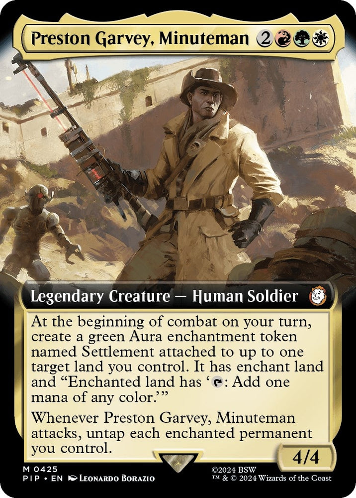 Image for Preston Garvey, Minuteman (Extended Art) (425) [Universes Beyond: Fallout]