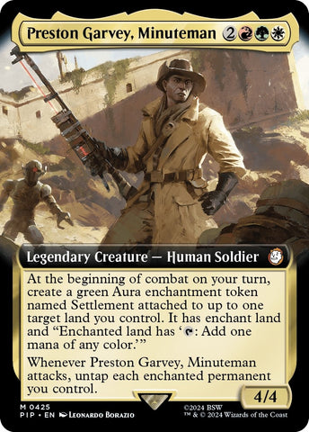 Image for Preston Garvey, Minuteman (Extended Art) (425) [Universes Beyond: Fallout]