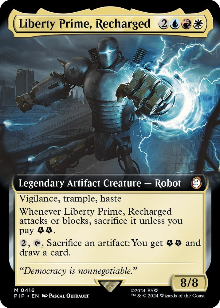 Image for Liberty Prime, Recharged (Extended Art) (416) [Universes Beyond: Fallout]