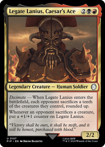 Image for Legate Lanius, Caesar's Ace (107) [Universes Beyond: Fallout]