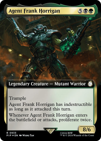 Image for Agent Frank Horrigan (Extended Art) (Surge Foil) (933) [Universes Beyond: Fallout]