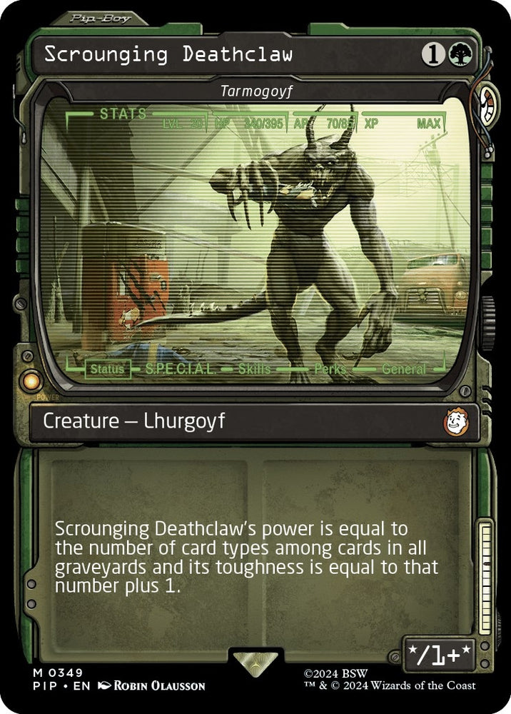Image for Scrounging Deathclaw - Tarmogoyf (Showcase) (349) [Universes Beyond: Fallout]