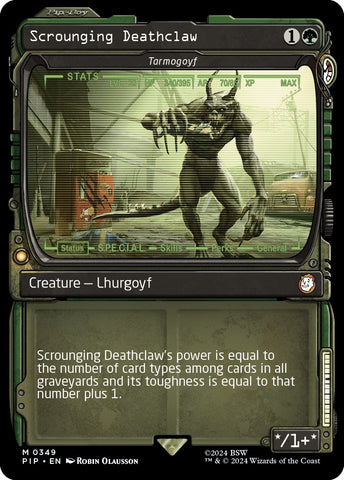 Image for Scrounging Deathclaw - Tarmogoyf (Showcase) (349) [Universes Beyond: Fallout]