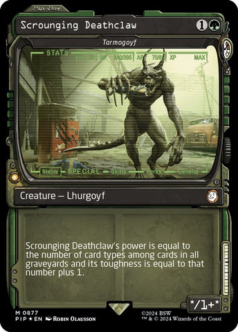 Image for Scrounging Deathclaw - Tarmogoyf (Showcase) (Surge Foil) (877) [Universes Beyond: Fallout]