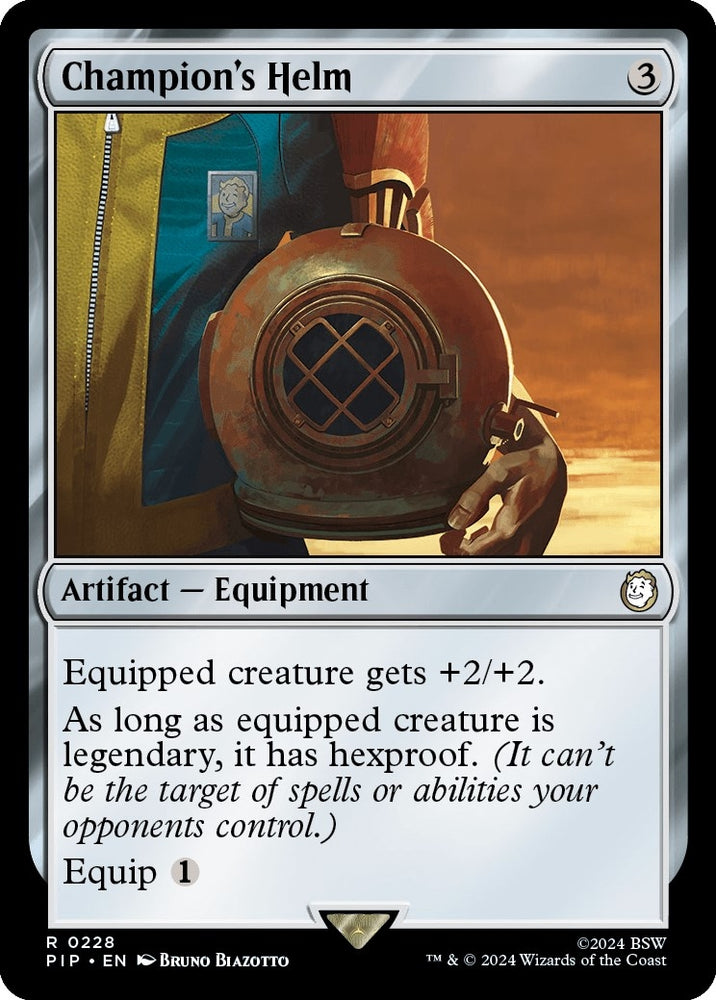 Image for Champion's Helm (228) [Universes Beyond: Fallout]