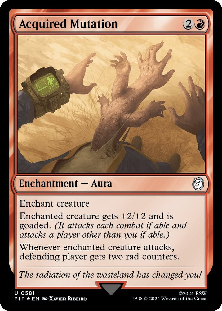 Image for Acquired Mutation (Surge Foil) (581) [Universes Beyond: Fallout]