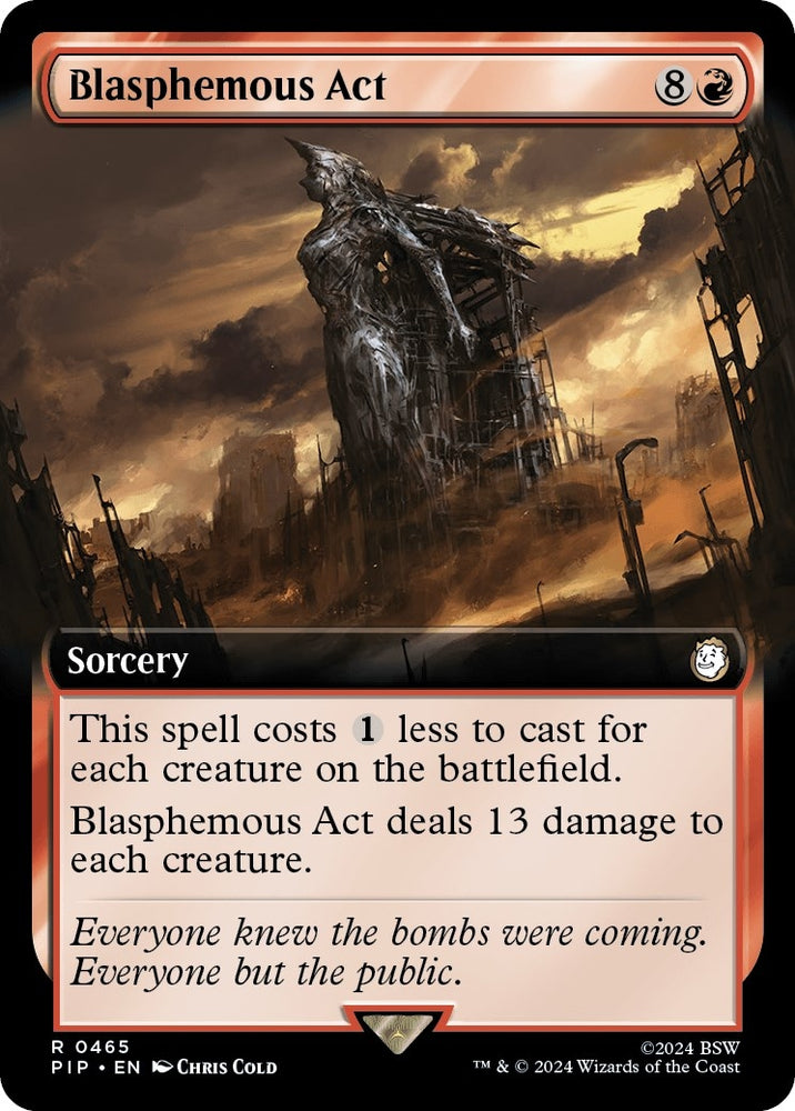 Image for Blasphemous Act (Extended Art) (465) [Universes Beyond: Fallout]