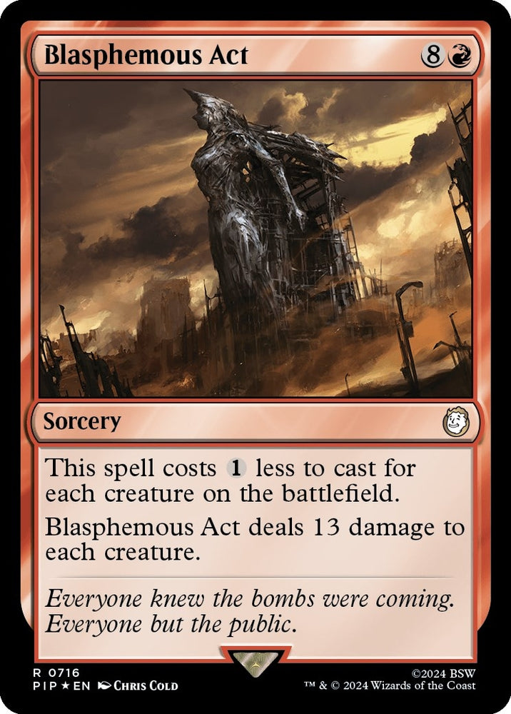 Image for Blasphemous Act (Surge Foil) (716) [Universes Beyond: Fallout]