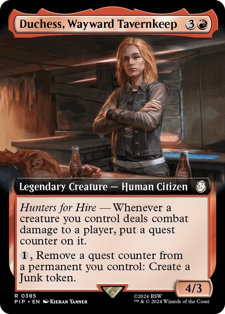 Image for Duchess, Wayward Tavernkeep (Extended Art) (385) [Universes Beyond: Fallout]