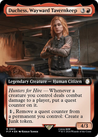 Image for Duchess, Wayward Tavernkeep (Extended Art) (Surge Foil) (913) [Universes Beyond: Fallout]